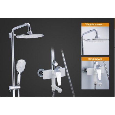 Душевая система Faop A2480-8 белый / хром 