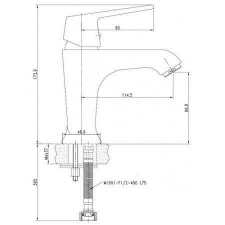 Смеситель для раковины Kaiser Vita 43011 Хром 