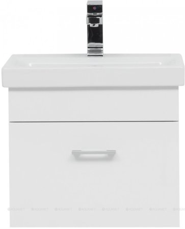 Тумба с раковиной Aquanet Нота 50 (Moduo Slim) белый 