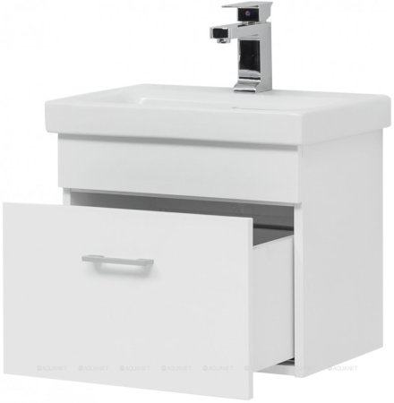 Тумба с раковиной Aquanet Нота 50 (Moduo Slim) белый 