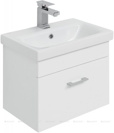 Тумба с раковиной Aquanet Нота 50 (Moduo Slim) белый 