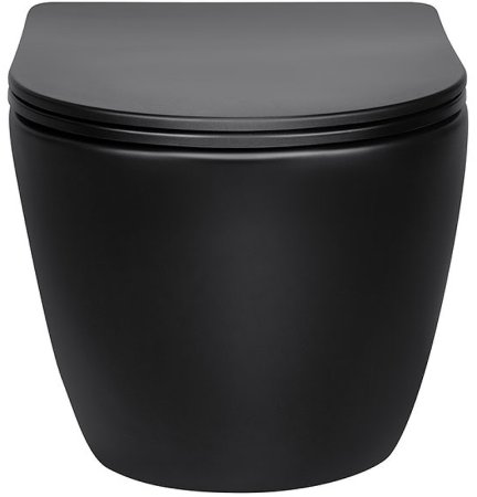 Унитаз Vincea Globo VT1-14SMB подвесной Черный матовый с сиденьем Микролифт 