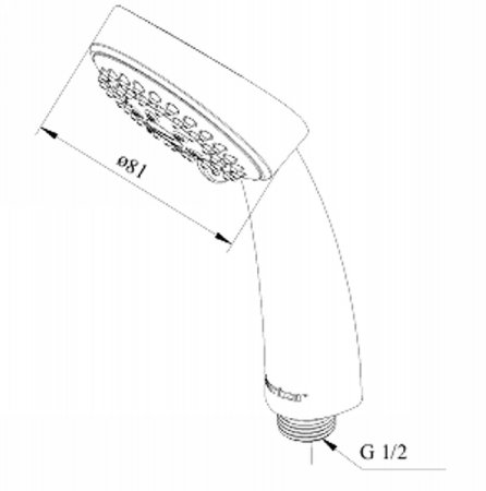 Ручной душ Damixa Contour Mini 765500000 Хром 
