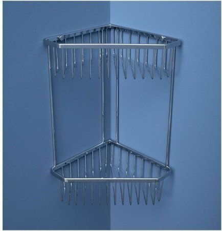 Полка Aquanet 8191 двойная угловая 