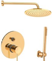 Душевая система Paffoni Light KITLIG015HGKING Золото медовое