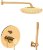 Душевая система Paffoni Light KITLIG015HGKING Золото медовое 