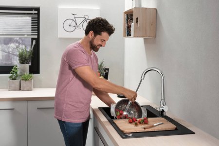 Смеситель Hansgrohe Focus M43 71811000 для кухонной мойки, хром 