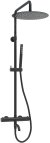 Душевая система WasserKRAFT A288.160.217.BM Thermo с термостатом Черная матовая 