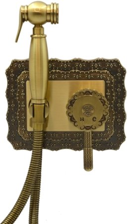 Гигиенический душ со смесителем Bronze de Luxe WINDSOR 10136, бронза 