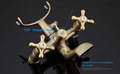 Смеситель для ванной Gappo G3263-4 Бронза 