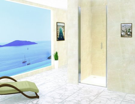 Душевая дверь в нишу RGW Leipzig LE-03 60x195 профиль хром, стекло чистое 