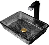 Раковина-чаша Abber Glas 46 AK2313B Черная