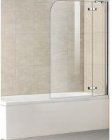 Шторка на ванну WeltWasser WW100 D2 100 10000001225 профиль Хром стекло прозрачное