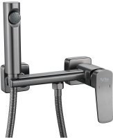 Гигиенический душ со смесителем Raffine F0599T-1, оружейная сталь