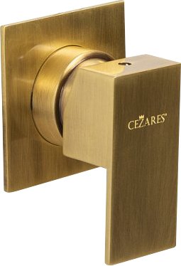 Смеситель Cezares Unika DIM-02 С ВНУТРЕННЕЙ ЧАСТЬЮ, для душа, бронза 