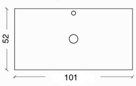 Столешница под раковину Boheme Armadi Art NeoArt 101 853-100-B Black 