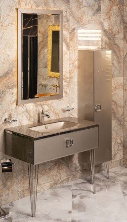 Шкаф пенал Boheme Armadi Art Lucido 35 772-D подвесной Дельмар 