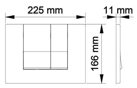 Кнопка смыва Berges Wasserhaus Novum S1 белая 