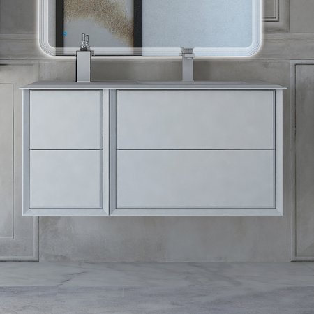 Тумба с раковиной Cezares Bellagio 106 bianco opaco 