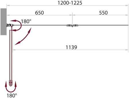 Шторка на ванну BelBagno Sela 120 SELA-V-21-120/140-C-Cr профиль Хром стекло прозрачное 