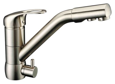 Смеситель для кухонной мойки Zorg Clean Water ZR 400 KF-12 nickel 