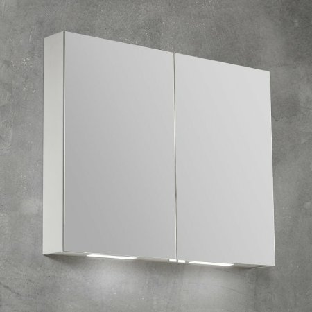 Зеркальный шкаф BelBagno SPC 90 SPC-2A-DL-BL-900 с подсветкой Белый 