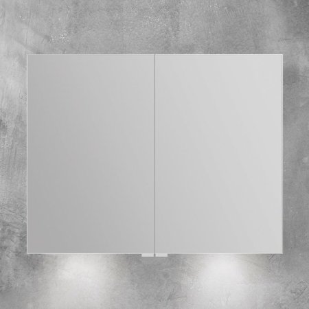 Зеркальный шкаф BelBagno SPC 90 SPC-2A-DL-BL-900 с подсветкой Белый 