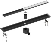 Душевой лоток (двухсторонняя решетка) TIMO Drain System DS230210/03, черный
