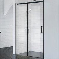 Душевая дверь BelBagno Acqua 150 ACQUA-BF-1-150-C-NERO профиль Черный стекло прозрачное Душевая дверь BelBagno Acqua 150 ACQUA-BF-1-150-C-NERO профиль Черный стекло прозрачное