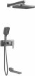 Душевая система встраиваемая Rose R1035T, пепельный 