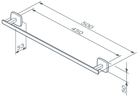 Полотенцедержатель AM.PM Gem A90346422 Черный 