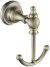 Крючок для ванной комнаты двойной Rose RG1121Q, бронза 