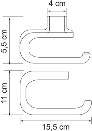 Держатель туалетной бумаги WasserKRAFT Kammel K-8396white 