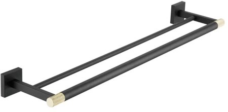 Полотенцедержатель Rose RG3027H, золото/черный 