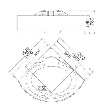 Акриловая ванна Gemy G9082 K 