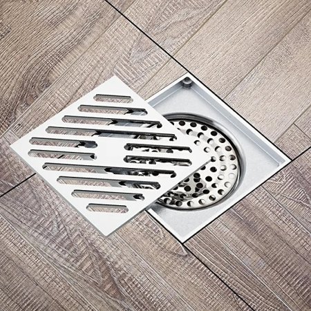 Душевой трап Gappo G81050 с решеткой Хром 