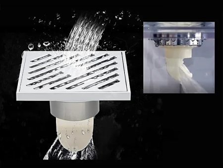 Душевой трап Gappo G81050 с решеткой Хром 