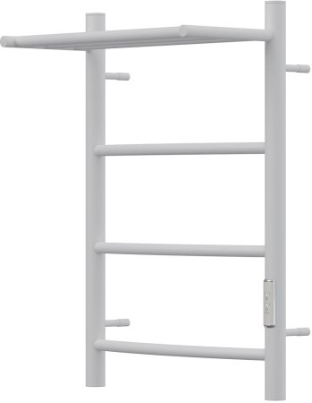 Полотенцесушитель электрический APEXTERMO Corona CR01164WM 600x400 с полкой, белый матовый 