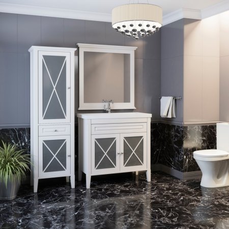 Шкаф пенал Opadiris Палермо 53 L Z0000008258 Белый матовый 