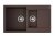 Мойка для кухни Omoikiri Daisen-86-2-DC 4993476 Тёмный шоколад 