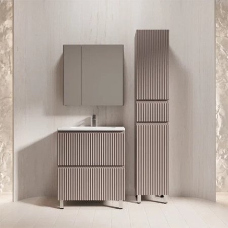 Тумба Style Line Марокко 70 напольная, с раковиной  СОУЛ 700*480, тауп темный 