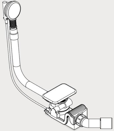 Слив-перелив Kaldewei 687772040001 полуавтомат Белый 