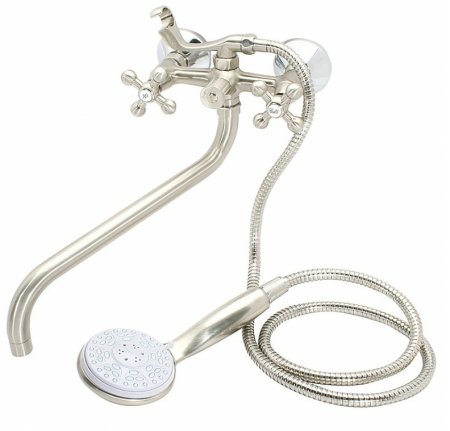 Смеситель для ванны Frap H19-5 F2619-5 универсальный Сатин 