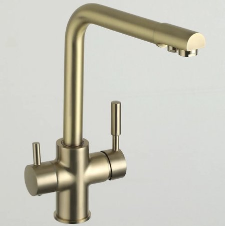 Смеситель для кухни Frap H52 F4352-3 Сатин золотой 