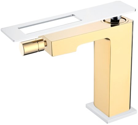 Смеситель для биде Boheme Q 146-GCR Золото Хром 