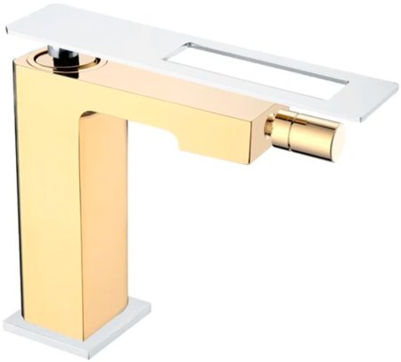 Смеситель для биде Boheme Q 146-GCR Золото Хром 