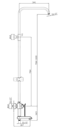 Душевая система Rush ST4235-20 Хром 