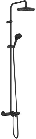 Душевая система Hansgrohe Vernis Blend Showerpipe 26899670 с термостатом Черная матовая 