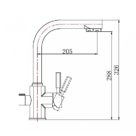 Смеситель для кухни Landberg LB-1530 Сатин 