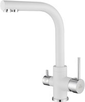 Смеситель для кухонной мойки Paulmark Essen Es213011-431 , белый матовый